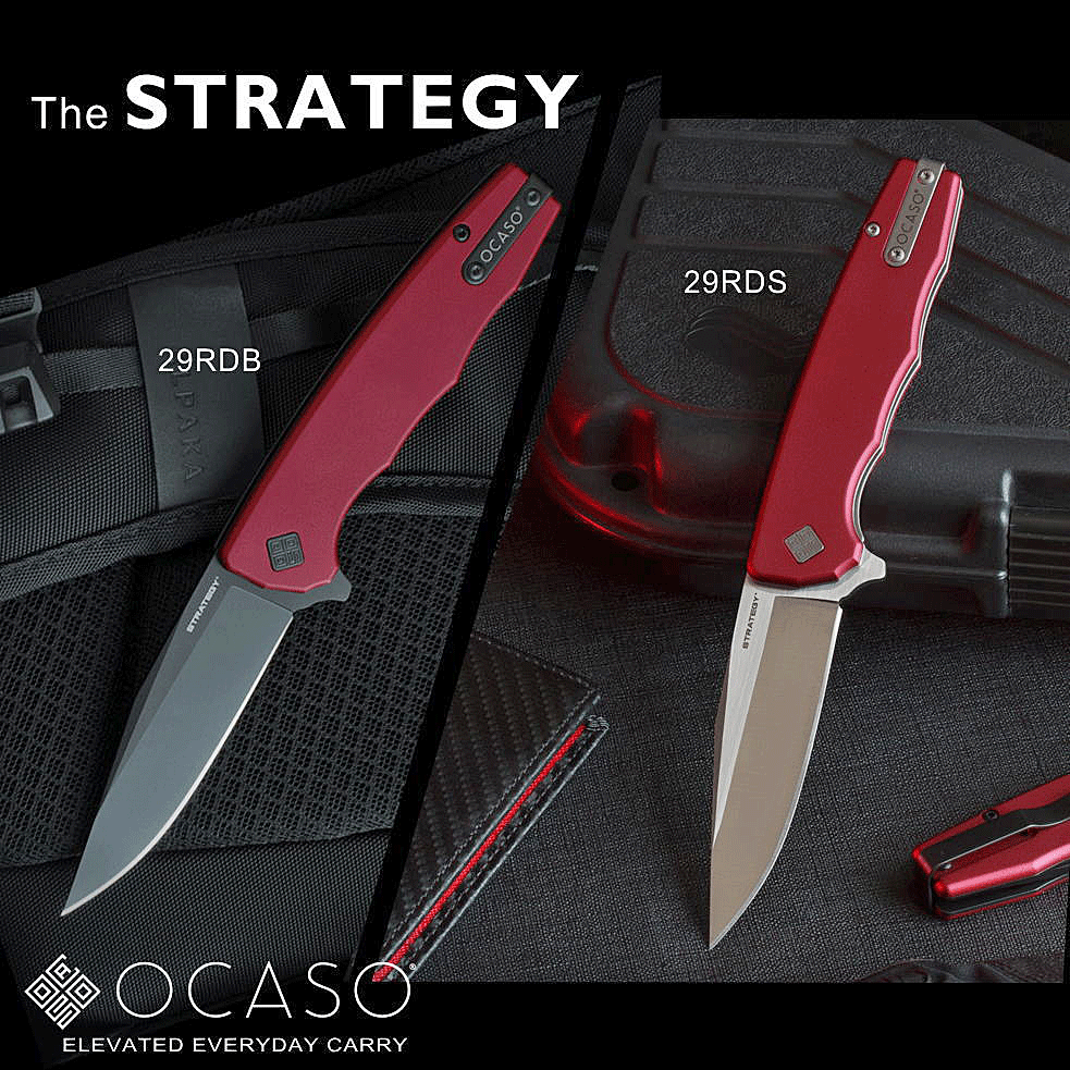 【SALE】 【ギフト対応可】 【OCASO公式】 オカソ フォールディングナイフ ストラテジー ジェントルマンナイフ STRATEGY折りたたみナイフ コンパ...