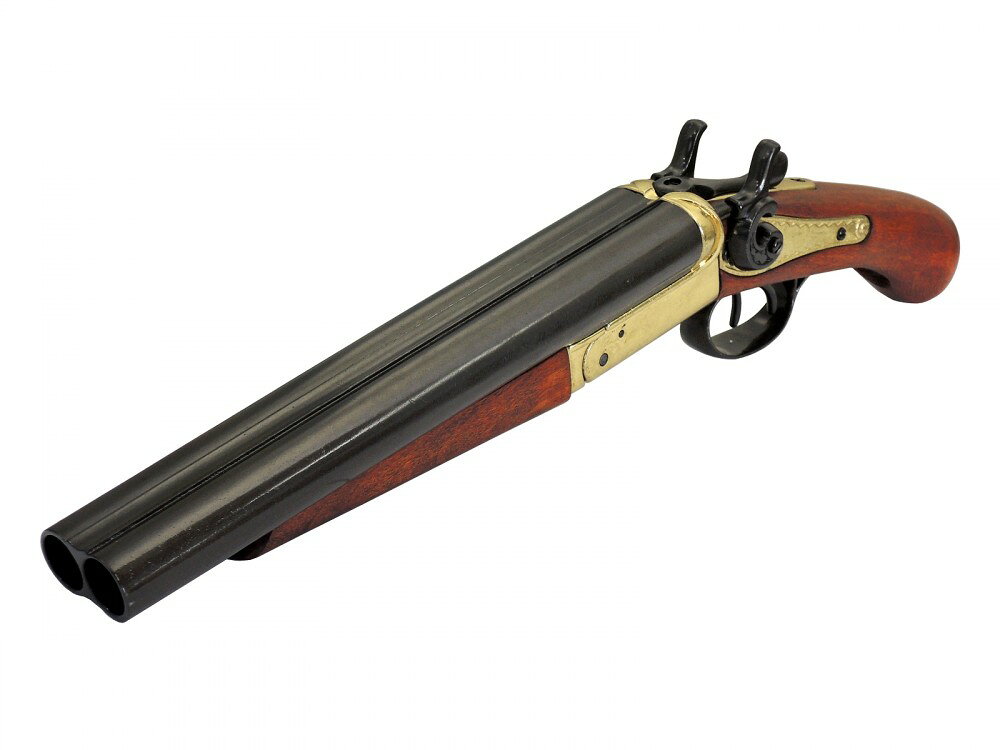デニックス 【Denix】 1868 ダブルバレルピストル 1113 レプリカ 西洋 インテリア小物 雑貨 アンティーク オブジェ 置物 コレクション ディスプレイ 模造 ミリタリー リアル 軍 銃 ガン 拳銃