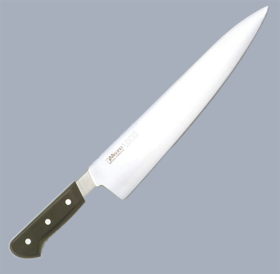 【ギフト対応可】ミソノ 【MISONO】UX10 牛刀 300mm No.715 選べる無料ラッピング キッチン用品 キッチングッズ 調理器具 料理道具 調理用品 切れ味抜群 よく切れる 家庭用 業務用 洋包丁 庖丁 肉 牛肉 下処理 両刃