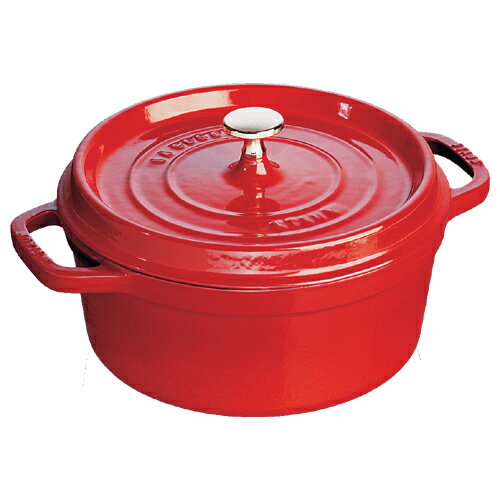 ストウブ 【staub】 ピコココット ラウンド チェリーレッド 10cm