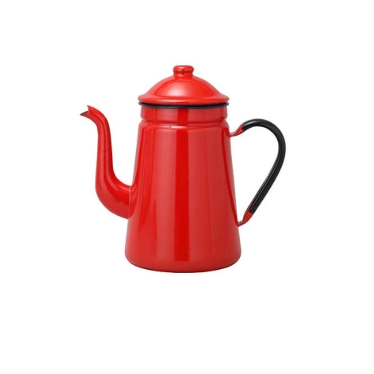 【野田琺瑯】 のだほうろう ホーロー コーヒーポット レッド 13cm