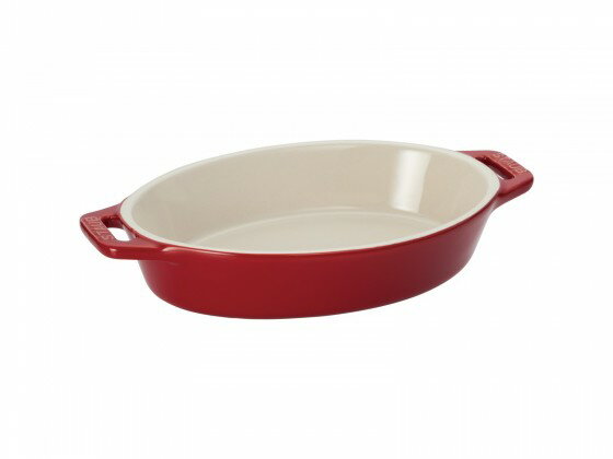 ストウブ 【staub】 セラミック オーバルディッシュ チェリー 29cm 40511-263