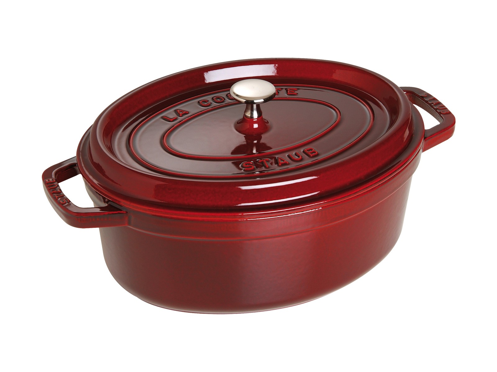 ストウブ 【staub】 ピコ・ココット オーバル　グレナディンレッド 29cm