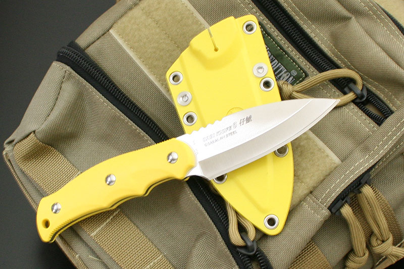 【ギフト対応可】Gサカイ 【G・SAKAI】 サビナイフ6 黄 左利き用 仔鯱 SABIKNIFE 6 選べる無料ラッピング ナイフ アウトドアナイフ サバイバ...
