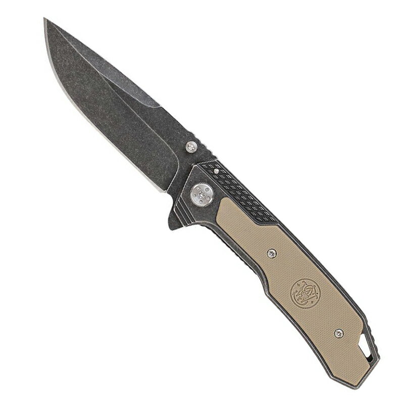 【ギフト対応可】スミス&ウェッソン Smith & Wesson SW609 S&W フォールディングナイフ ストーンウォッシュ G10ハンドル 直刃 折りたた...