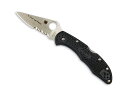 スパイダルコ / SPYDERCO デリカ4 ブルーライン 半波刃 C11FPSBKRD 選べる無料ラッピング