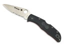 スパイダルコ / SPYDERCO エンデラ レッドライン 半波刃 C243FPSBKRD 選べる無料ラッピング