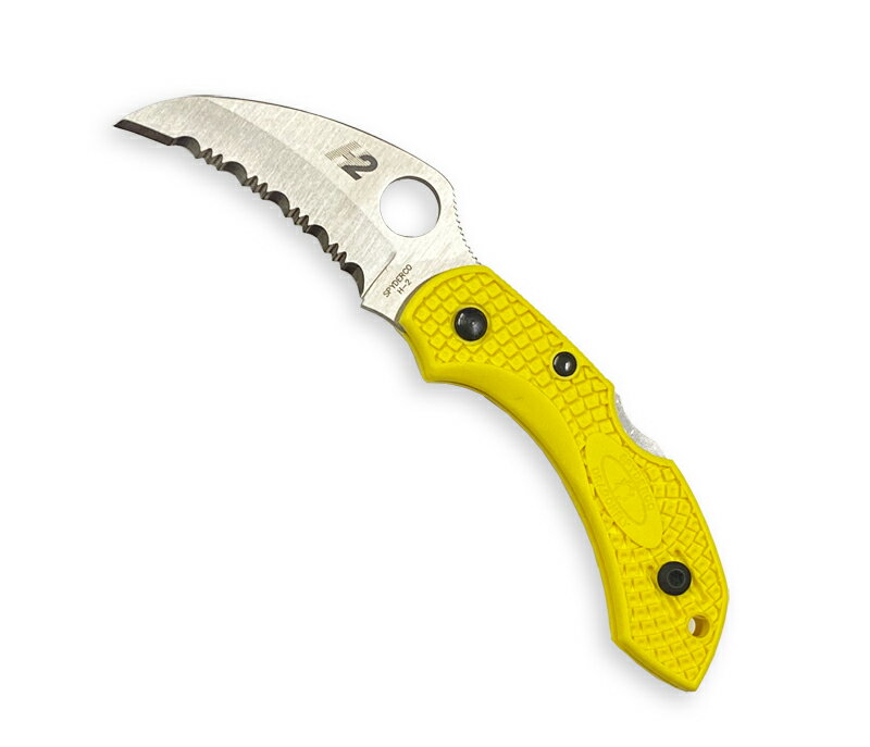 【ギフト対応可】スパイダルコ / SPYDERCO ドラゴンフライ2 ソルト H-2 ホークビル C28SYL2HB 選べる無料ラッピング ナイフ アウトドアナ...