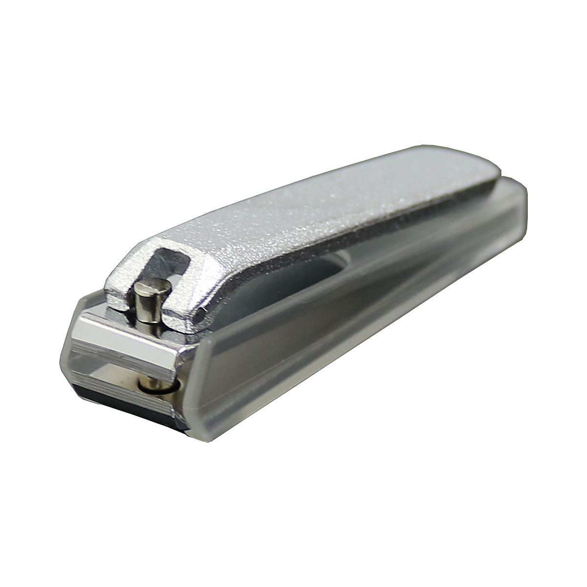 クローム爪切 直刃タイプ 関の刃物 日本製 よく切れる 巻き爪 飛び散り防止カバー付き ステンレス製 爪..