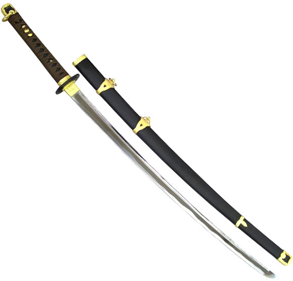 【ギフト対応可】 模造刀 海軍大刀 茶紐 黒柄黒鞘 樋入刀身 日本関市製 選べる無料ラッピング 日本刀 インテリア コスプレ レプリカ 侍 小道具 鍔 衣装 武将 美術刀 模擬刀 コレクション 時代劇 武器玩具 和風 仮装 ディスプレイ 工芸品 刀剣