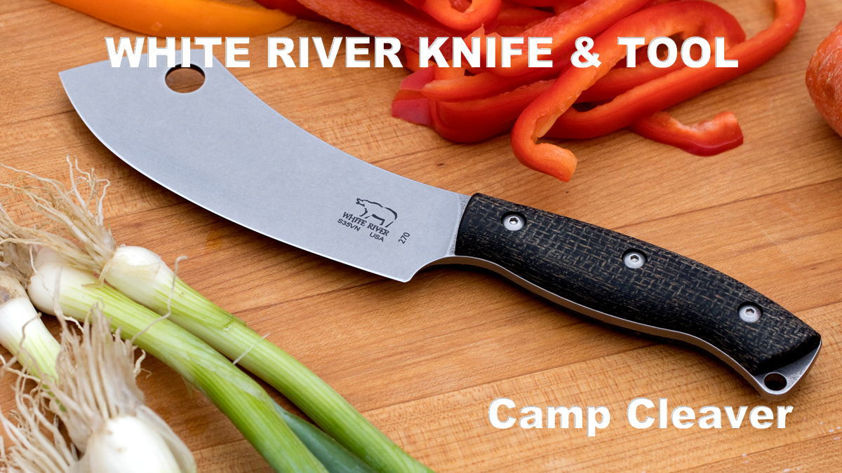 WHITE RIVER KNIFE &amp; TOOL (ホワイトリバー&amp;ツール) 米国ミシガン州 (創業2011年) 。 家族経営の小さな会社。 主にハンティングやフィッシング、そしてサバイバル活動やキャンプ向けのナイフを製造。 用途に合わせた使いやすい形状と素敵な見栄え、 印象に残るフィット感と仕上げ、高い機能性。 生涯に渡って顧客を満足させることを目指したナイフづくりは、 ユーザーを魅了してやまない。 コルクなどアメリカで生産されていない一部の材料を除き、 原材料はアメリカ国内産にこだわり、情熱をもってアメリカンナイフを製作。 ミシガン州マニスティー国立公園内を流れる川の名前が社名の由来。 White River Camp Cleaver (ホワイトリバー キャンプクリーバー) WRCC55 反りのある独特のカーブを描いたブレード、アウトドアでの食材カットも ひと味違う楽しみ方ができるアイテム。 反りのある独特のカーブを描いたブレードは適度なサイズ感、 スライス、アッシェ(みじん切り)、チョッピングなどを快適にこなす。 人間工学的にデザインされたハンドルは非常に扱いやすい。 ブレードの表面には「ストーンウォッシュ加工」が施され、 渋みを帯びた表情は魅力的な質感。 使用による小傷が目立ちにくく、ハードユースにも向いている。 高炭素粉末ステンレス鋼CPM S35VN (米国クルーシブル社製) は、 刃物の鋼材として全てのスペックが非常に高い高価な鋼材。 仕上げ硬度はHRC58-60。 刃長は約140mm、厚さが約4mm、刃幅は刃元で約38mm、刃先で約50mmと 先に向かって幅広になるトップヘビーのバランス。 丈夫なフルタング構造 ブレードの先端近く(背から1cm程の位置)にあけられた穴はハングホール。 吊り下げに便利な穴。デザインとしてもユニークなアクセントとなっている。 ハンドル材は軽くて耐久性に非常に優れたマイカルタ材のハンドル。 (ブラックバーラップ・ナチュラルバーラップ・BK&amp;ODリネンから 選択してください。) しっくり落ち着き安心できるグリップ感。 レザーシースはクラシカルな雰囲気がアウトドアフィールドにマッチ。 高品質なレザーシースが一層このナイフを引き立てます。 天然木の木箱に収められています。 &nbsp; スペック 全長　：　約260mm 刃長　：　約140mm 刃厚　：　約4.0mm 重さ　：　約265g (シース付：約386g) 鋼材　：　CPM S35VN (高炭素粉末ステンレス鋼 柄材　：　マイカルタ シース (ケース)　：　レザー 原産国　：　アメリカ &nbsp; 保証について WHITE RIVER KNIFE &amp; TOOL社は「100%の満足が得られなかった場合、 無償で修理・交換に応じる」ことを保証内容を公表しておりますが、 これは本国の米国内における保証内容であると御理解いただき、日本においては 同様の保証内容はないということを予めご了承下さいますようお願いいたします。 当店(株式会社北正)は日本における正規輸入元として日本国内において 販売しておりますが、もし不具合等があった場合はまずは事前に弊社に ご相談くださいますようお願いいたします。 &nbsp; ※米国から輸入の際に輸送中にパッケージが損傷している場合があります。 また検品のためラベルを切って開封することがあります。 (ナイフ本体には損傷はないことは確認しております。) &nbsp; WHITE RIVER KNIFE &amp; TOOL 海外ブランド 贈り物としても 古くは「お守り刀」を贈る風習もありましたが、昨今では刃物は”未来を切り開く” として縁起の良い贈り物としてプレゼントされる方も増えています。 当店では無料でギフトラッピングにも対応させて頂きます。 ギフトラッピングをご希望の場合は、備考欄へ”ギフトラッピング希望”とご記入ください。 ニューワールドネット名品倶楽部 ニューワールドネット名品倶楽部を運営する（株）北正は、 「刃物の街」岐阜県関市で創業から約70年以上にわたり 一貫して刃物を取り扱っております。 岐阜県関市を中心に、優れた刃物を提供する事をモットーにしており、 長年にわたる豊富な経験と実績をもとに、刃物のプロによって選定された刃物 (ナイフ、包丁をはじめハサミ、爪切り等)は信頼できるものばかり。