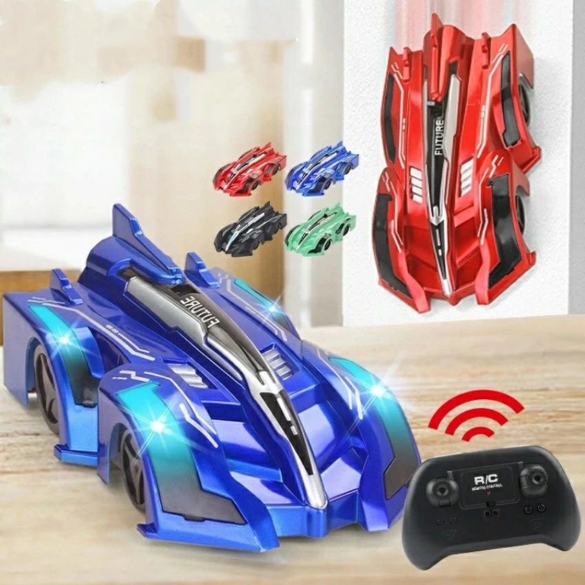 エアロブレイク 壁も天井も走破 ラジコン ラジコンカー 車 子供向け 壁 壁を走る 壁を登るラジコンカー床 激走カー 360°回転 電動RCカー 車おもちゃ USB充電クライミングカー LEDライト付き内蔵式バッテリー