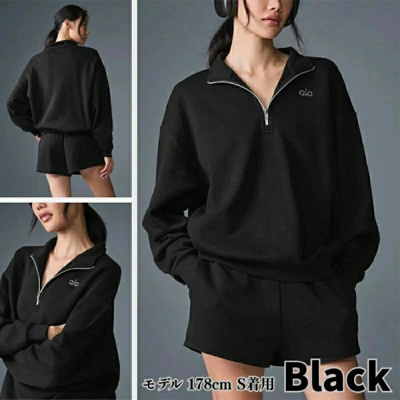 Alo Yoga スウェット ハーフジップ アローヨガ Accolade 1/4 Zip Pullover トレー...