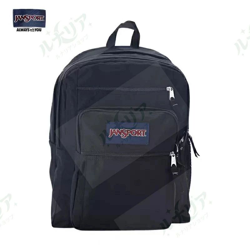?商品紹介 1967 年アメリカ発祥の老舗バッグブランド **JanSport (ジャンスポーツ)** の定番クラシックデイパック。 半世紀以上世界中の学生・カジュアルユーザーに愛され続けるロングセラーモデルで、34L 大容量かつ約 0.6kg の超軽量ボディで長時間背負っても負担が少ない仕様です。 通学・通勤はもちろん、日帰り旅行やショッピング、ちょっとしたお出かけまで幅広いシーンで活用できます。 ?製品特徴 ・34L 大容量＋多層仕切り収納 メインスペースに 15 インチノート PC 用仕切りを内蔵、A4 教科書・雑誌・財布・小物を分けて整理可能。前面に 2 段の小物ポケット、サイドメッシュポケットが左右付き、水筒や折りたたみ傘をスッキリ収納できます。 ・撥水耐磨耗ナイロン生地 丈夫なナイロン素材を採用、摩擦に強く汚れや小雨を弾く撥水加工付き。毎日の通学での擦れや屋外での急な天候変化に安心。 ・軽量約 0.6kg＆背負いやすい設計 クッション入りショルダーストラップで肩への圧力を緩和。本体が軽量なので荷物をたっぷり入れても重たくなりにくい。 ・3 カラー展開：ブラック・ネイビー・グレー、シンプルな無地デザインでアメカジ・カジュアルコーデに自然に馴染みます。 ?使用シーン ?学生通学：小中高生・大学生の教科書・筆記用具・弁当入れ ?社会人通勤：ノート PC・書類・傘・水筒収納 ?レジャー：日帰り旅行、お買い物、近場のハイキング・アウトドア ?商品仕様 ブランド：JanSport（ジャンスポーツ） 容量：34L 本体重量：約 0.6kg サイズ：高さ 43cm× 幅 25cm× 奥行 33cm 素材：撥水加工ナイロン 対応：15 インチまでのノート PC カラー：ブラック、ネイビー、グレー 付属機能：サイドメッシュポケット ×2、前面ポケット ×2、PC 仕切り ?注意事項 ・生産ロットによりバッグ裏地が白または黒の 2 種類となり、ランダム出荷となります。 ・長時間の大雨には完全防水ではないため、雨天時はレインカバーの併用を推奨。 ・鋭利なものを無理に詰め込むと生地破れの原因となります。 SEO 関連キーワード（タグ分類・楽天検索埋め込み） 【核心ブランド・品名】 ジャンスポーツ、JanSport、リュック、リュックサック、デイパック、バックパック、学生カバン 【機能・スペック】 34L 大容量、15 インチ PC 対応、撥水、耐磨耗、超軽量約 0.6kg、多ポケット、水筒ポケット付、仕切り付 【使用シーン】 通学リュック、通勤リュック、高校生、大学生、日帰り旅行、カジュアル、お出かけ、アメカジ 【対象層・属性】 アメリカブランド、男女兼用、メンズ、レディース、初心者、定番、クラシック