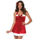 サンタ コスプレ サンタクロース 衣装 コスチューム ワンピース ソックス 2点セット クリスマス レッド 赤 セクシー サンタコス ミニ ML 13号 大きい...