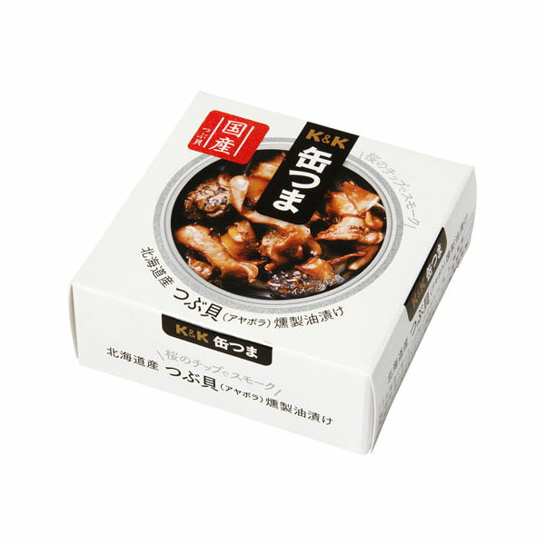 缶つま 北海道産 つぶ貝燻製油漬け 35g (単品)