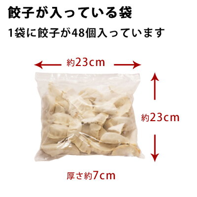 世界のお酒ニューヨーク 黒豚 餃子 192個 (48個入り×4袋) 博多ラーメン げんこつ 送料無料 冷凍 画像3