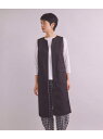 【SALE/43%OFF】Cotton Gabardine ジレワンピース SIPULI シプリ トップス ベスト・ジレ ベージュ ブラック【RBA_E】【送料...