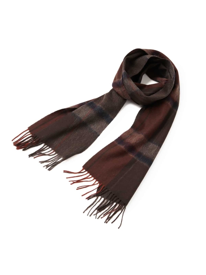 ウール ビッグチェック マフラー NEWYORKER MEN ニューヨーカー ファッション雑貨 マフラー・ストール..