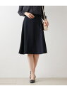 【SALE/50%OFF】ラスターサテン フレアスカート NEWYORKER WOMEN ニューヨーカー スカート その他のスカート ネイビー【RBA_E】【送...