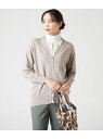 【SALE/46%OFF】【L】ウォッシャブルウール 配色ラインVネックカーディガン NEWYORKER WOMEN L-SIZE ニューヨーカー エルサイズ ...