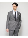 【ストレッチ・撥水・防シワ】TRAVEL COMFORT マイクロチェック ジャケット(セットアップ対応) NEWYORKER MEN ニューヨーカー スーツ・...
