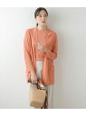 【SALE/61%OFF】ホールガーメント 着流しニットカーディガン NEWYORKER WOMEN ニューヨーカー トップス カーディガン オレンジ【RBA_...