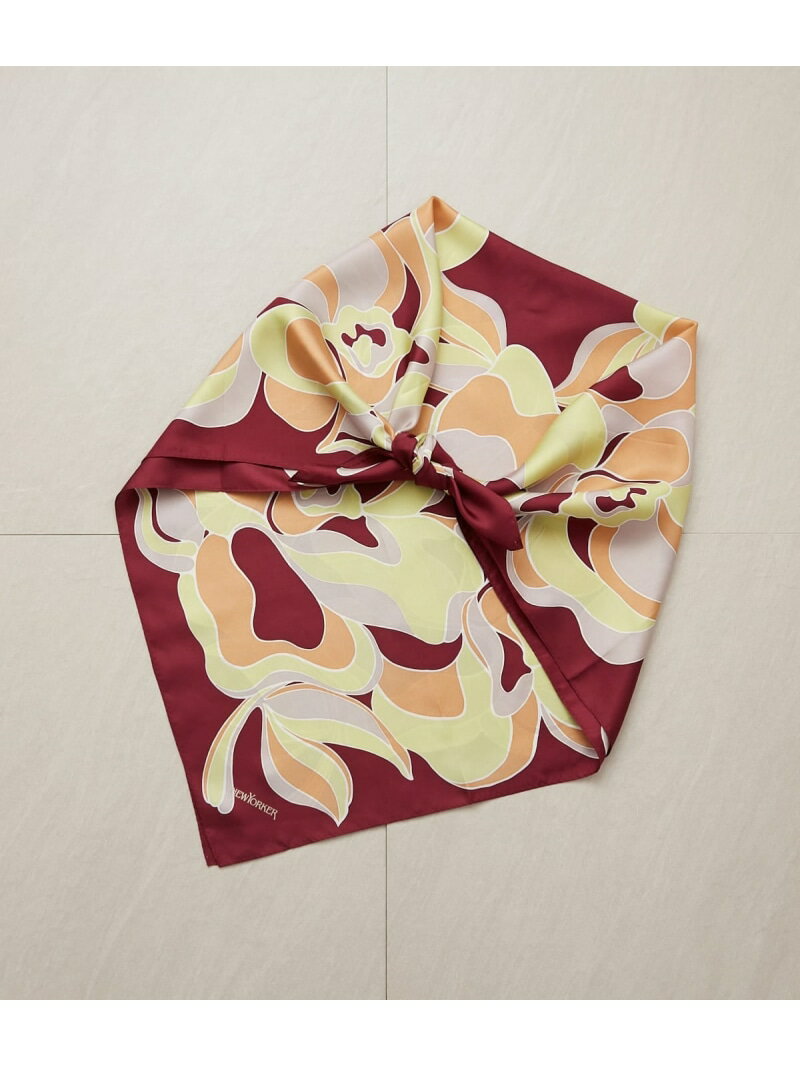 【SALE／37%OFF】モダンフラワースカーフ NEWYORKER WOMEN ニューヨーカー ファッション雑貨 スカーフ..
