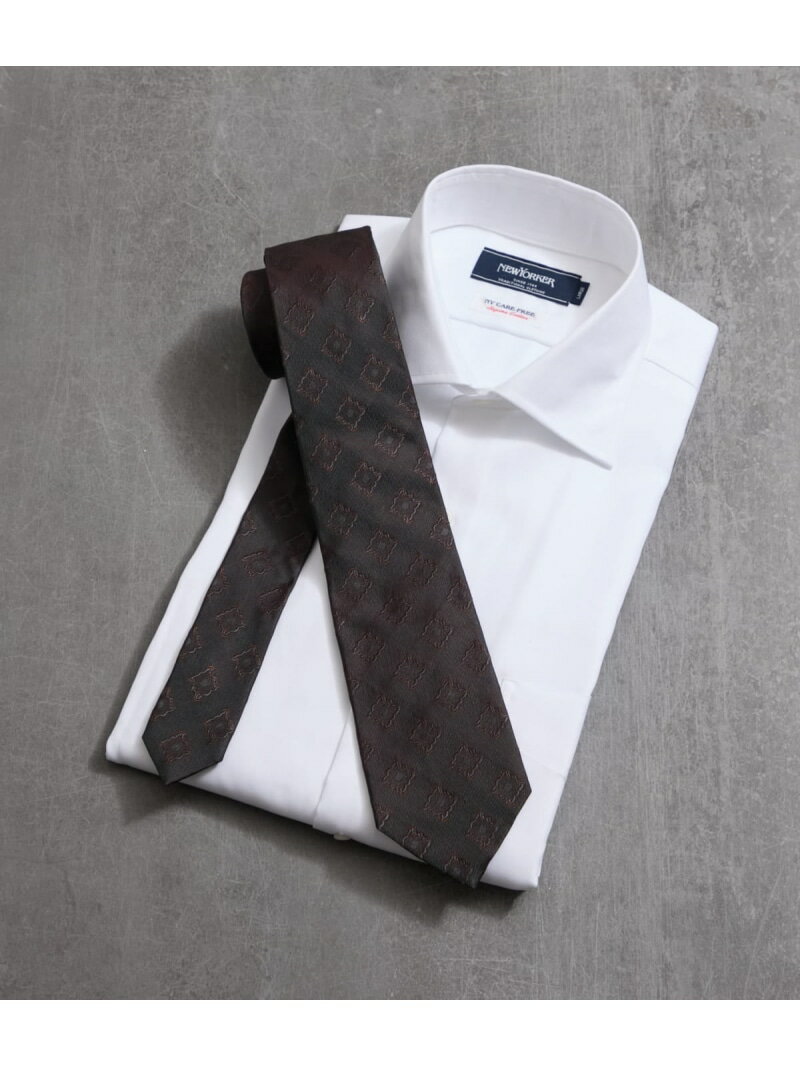 Fossati シャンブレー小紋 ネクタイ NEWYORKER MEN ニューヨーカー スーツ・フォーマル ネクタイ・蝶ネクタイ パープル ブルー【送料無料】[Rakuten Fashion]