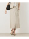 【SALE/45%OFF】【ウォッシャブル】ポリエステルリネンコード ロングストレートスカート NEWYORKER WOMEN ニューヨーカー スカート ロング...