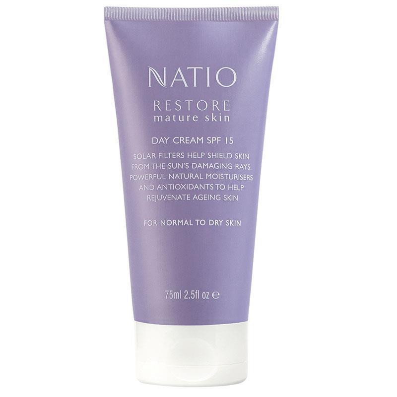 【現地直送/格安】[Natio] リストア デイ クリーム SPF15 - 日中のうるおいと保護 ニュージーランド直販 送料無料