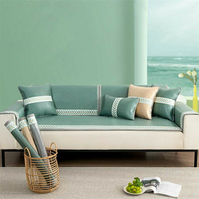 【70*120】ソファカバー 冷感 夏用 ひんやり 涼しい シート マルチカバー 防塵用 雰囲気替え 2人掛け 4人掛け L型ソファー ソファー シンプル 肌触り良い 滑止め [3]