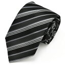 ネクタイ 黒 ブラック グレー 灰色 ストライプ メンズ おしゃれ かっこいい ねくたい 洗濯 necktie ブランド プレゼント 結婚式 ギフト 無地 柄 ...