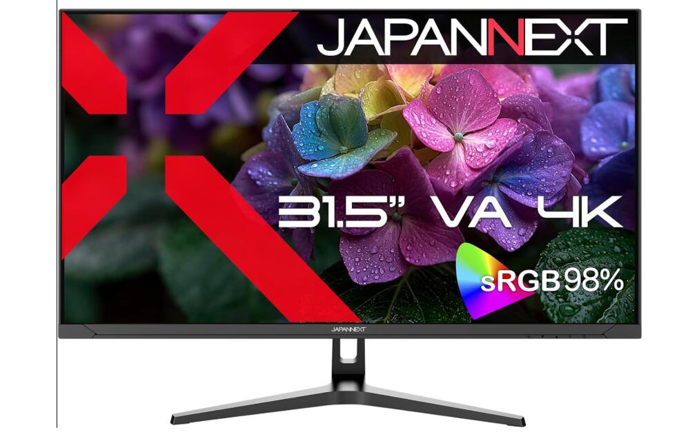JAPANNEXT 31.5����� VA�ѥͥ���� 4K(3840x2160)������ �վ���˥��� JN-V3152UHDR-G HDMI DisplayPort sRGB:98% HDR PIP/PBP ��2ǯ�ݾڡ�