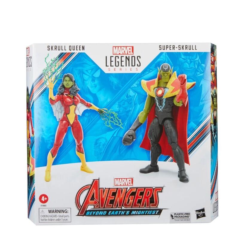 ハズブロ マーベルレジェンド・シリーズ スクラルの女王とスーパー・スクラル, アベンジャーズ 60周年記念 6インチ（15 cm）フィギュア《発売済・在庫品》