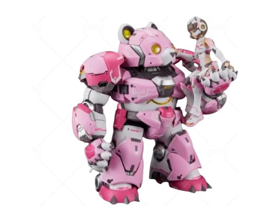 将魂姬 MS GENERAL 1/12 七つの大罪シリーズ 堕落の天使熊VS美人 組み立てキットプラモデル (少女+ピンクの熊)