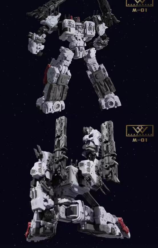 ANGELCASTLETOYSのW-Resources 剛の戦士シリーズ 超大ロボットM-01 120cm！変形！再版｜アングル3