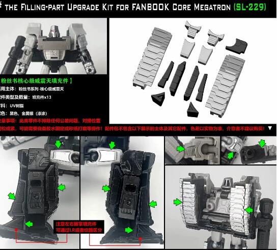 A Upgrade Kit トランスフォーマー用アップグレードキット (パーツのみ、本体無し）