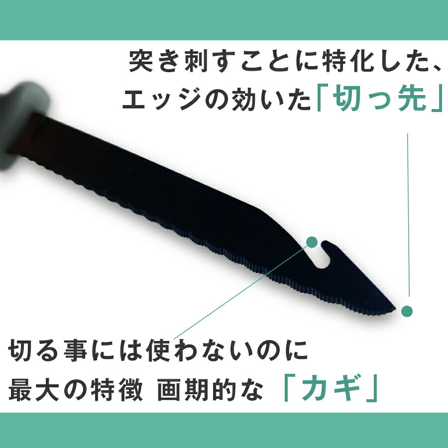 ダンボール貫通カッター ダンボールカッター カッター ダンボール まとめ ダンボールまとめ 簡単 ヒモ 結ぶ 突き刺す アイディア クラウドファンディング 日本製 関の刃物 3