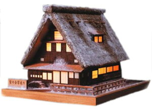 建築模型 観光名所 Woody JOE 【 あかりNo.1 雪の合掌造り 】 模型 木工模型 工作 木製模型 キット 木製工作キット 趣味 製作 リアル 忠実 再現模型 再現 夏休み 盆休み 冬休み 建造物 建物 建築 ウッディジョー ウッディージョー