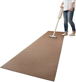 サンコー 洗えるキッチンマット ズレないおくだけ吸着 60×240cm ブラウン KG-06(日本製 240) 【 サンコー / キッチンマット60×240cm / BR / KG-06 】