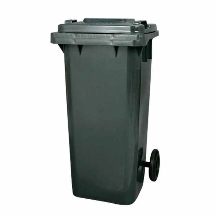 DULTON ダルトン プラスチック トラッシュカン 120リットル PLASTIC TRASH CAN 120L GRAY ゴミ箱 ダストボックス 120L 高さ94cm 幅46.5cm 奥行56cm キャスター付き 蓋付き 水抜き穴 大型 キッチン お店 店舗 屋外 野外 シンプル おしゃれ アメリカンスタイル PT120GY