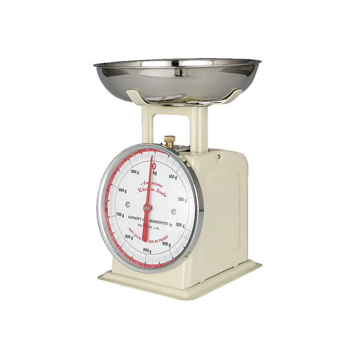 【 DULTON AMERICAN KITCHEN SCALE IVORY 100-061IV 】 クッキングスケール アナログスケール キッチンはかり 計量器 計量 料理 調理 製菓 はかり 秤 スケール アナログ おしゃれ キッチン 雑貨 ダルトン アメリカン キッチンスケール アイボリー