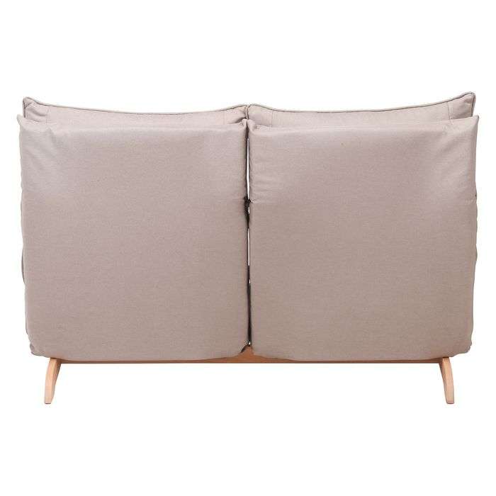 不二貿易 フロアソファ ダブルクッション フィット2 2P BE ローソファ 座椅子 脚付き リクライニング 二人掛け ベージュ リビング 寝室 リラックス シンプル おしゃれ 19208 [2]