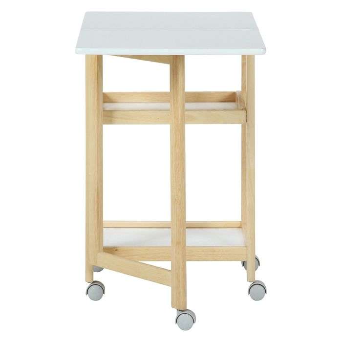 不二貿易 キッチンワゴン UVバタフライワゴン 6605Sー1(UV) 幅35〜70cm 奥行45cm 高さ69.5cm ダイニング キッチン 88627 [2]