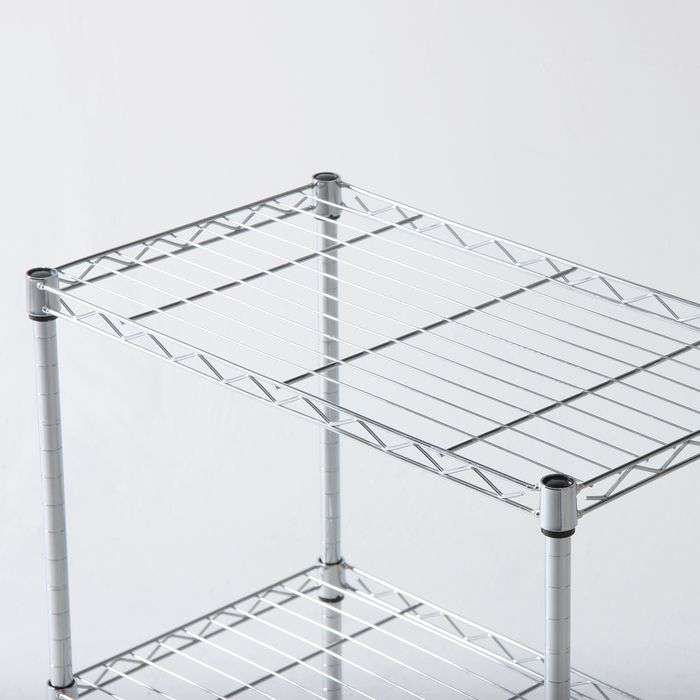 不二貿易 シェルフ メタルマルチシェルフ3段60 クロム MSー63593CR 幅60cm 奥行35cm 高さ92cm 収納 整理 整頓 リビング ダイニング 91785 [2]