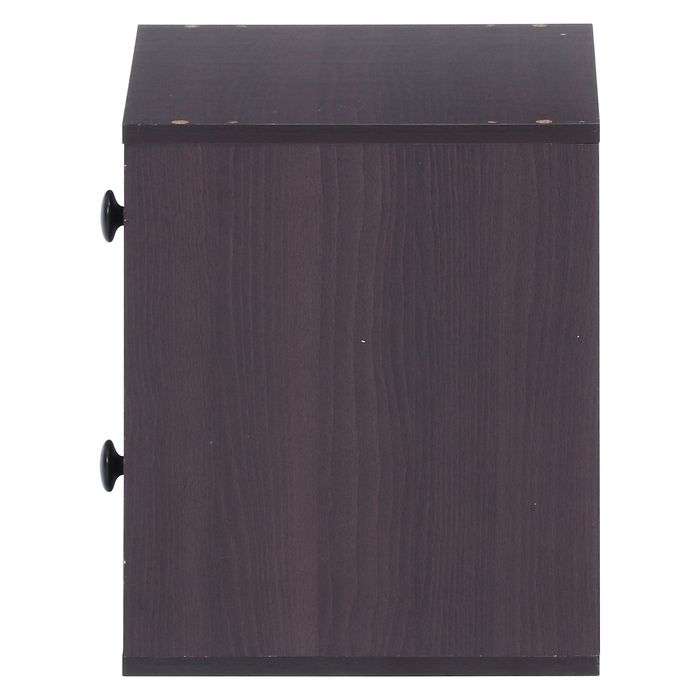 不二貿易 カラーボックス キューブボックス 引出2杯 BR 棚 幅34.5cm 奥行31.5cm 高さ34.5cm 収納 整理 整頓 リビング ダイニング 99896 [2]