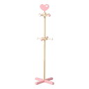 不二貿易 ハンガー ポール(子供部屋) キッズポールハンガー ハート 幅37cm 奥行37cm 高さ117.5cm 収納 整理 整頓 子供部屋 キッズ 91799