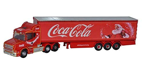 京商ダイキャスト DOX1/148 スカニアTキャブボックストレーラー コカコーラ Xmas / OXNTCAB07CC / 4548565366293