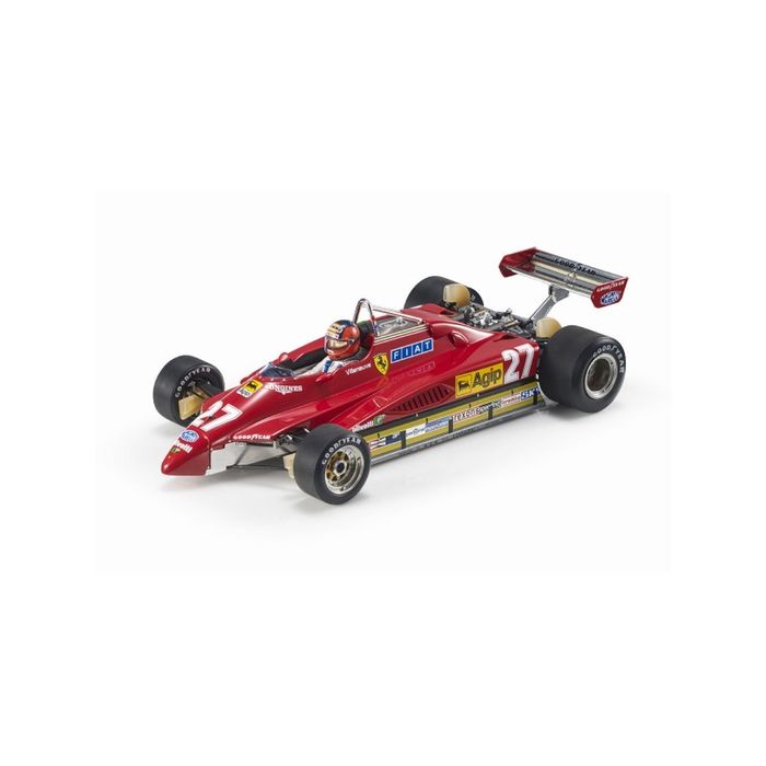 ミニカー TOPMARQUES 1/18 126C2 1982 サン マリノGP 2nd No.27 G.ビルヌーブ ドライバーフィギア (No.GRP019AWDN) F1 レース レーシングカー ダイキャスト